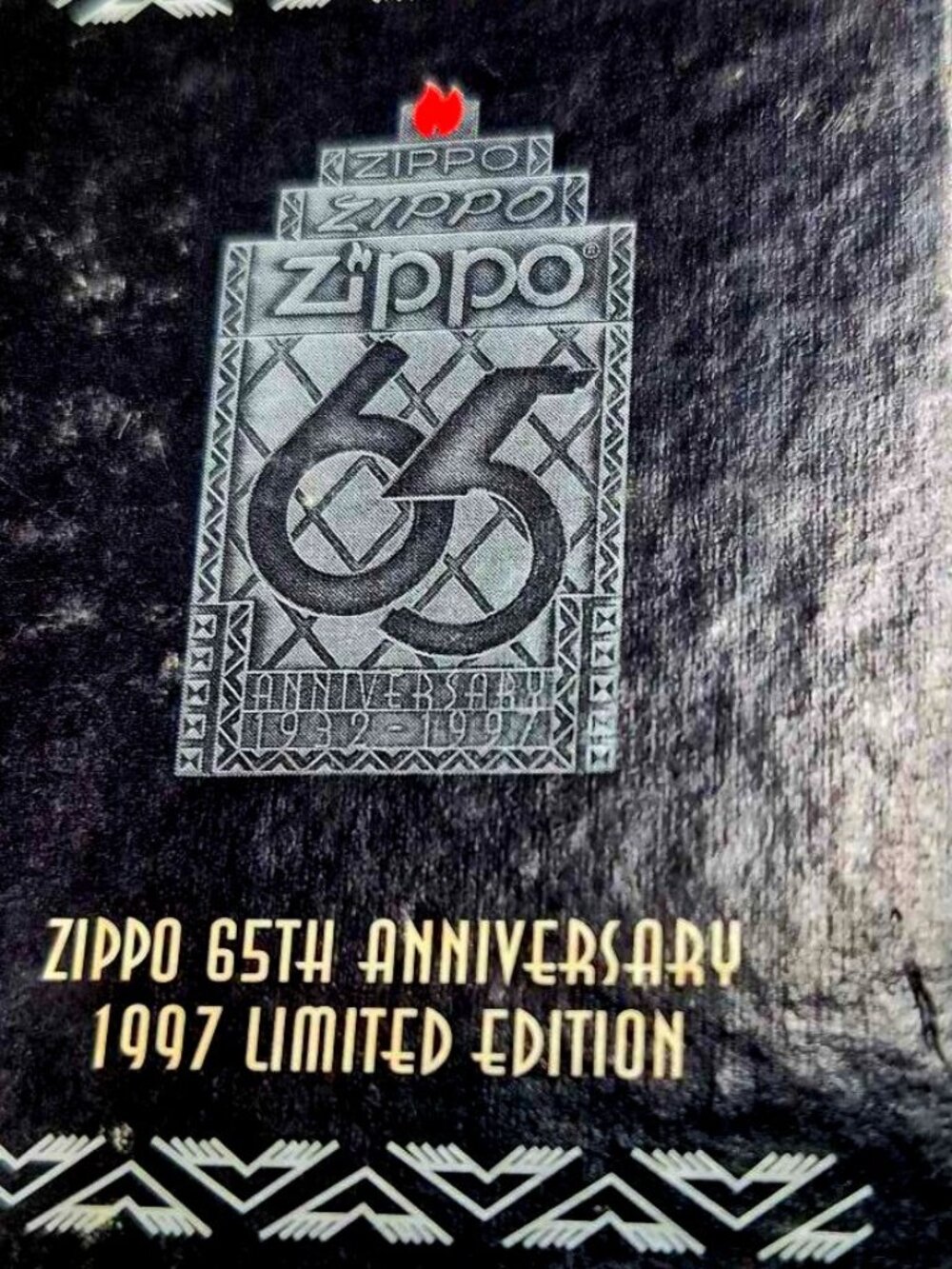Rare 1997 Zippo 65th Anniversary Pin In Box
